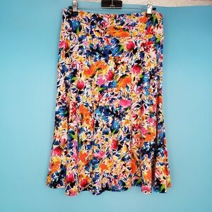Premise Size PM Knee Length Floral Skirt